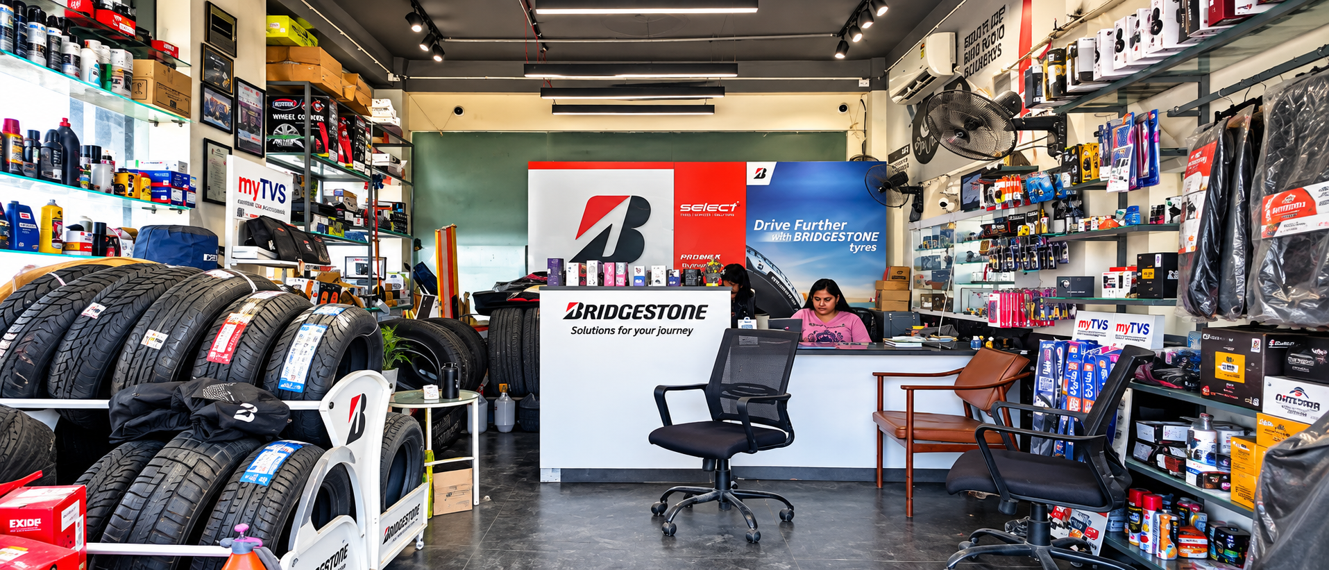 Car accessories at Gupta Tyre House