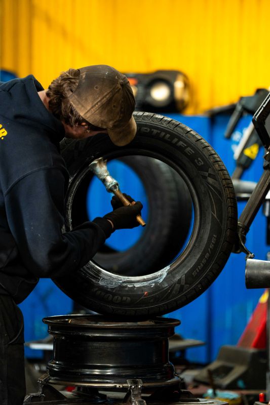 Tyre puncture repair service